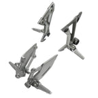 Driver & Passenger Footpegs Footrests Bracket for Kawasaki Ninja 300 (2013-2017)