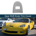Gear Shift Knob Cover Sticker for Chevrolet Corvette C6 Z06 (2005–2013) Silver Tone