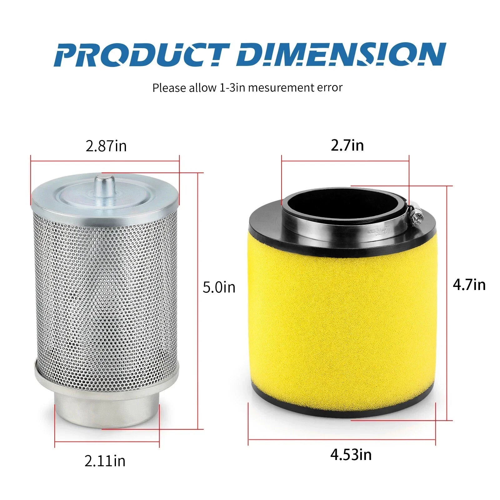 Air Filter & Cleaner Body for Honda Rancher 400 TRX400 FA FGA (2004–2007)