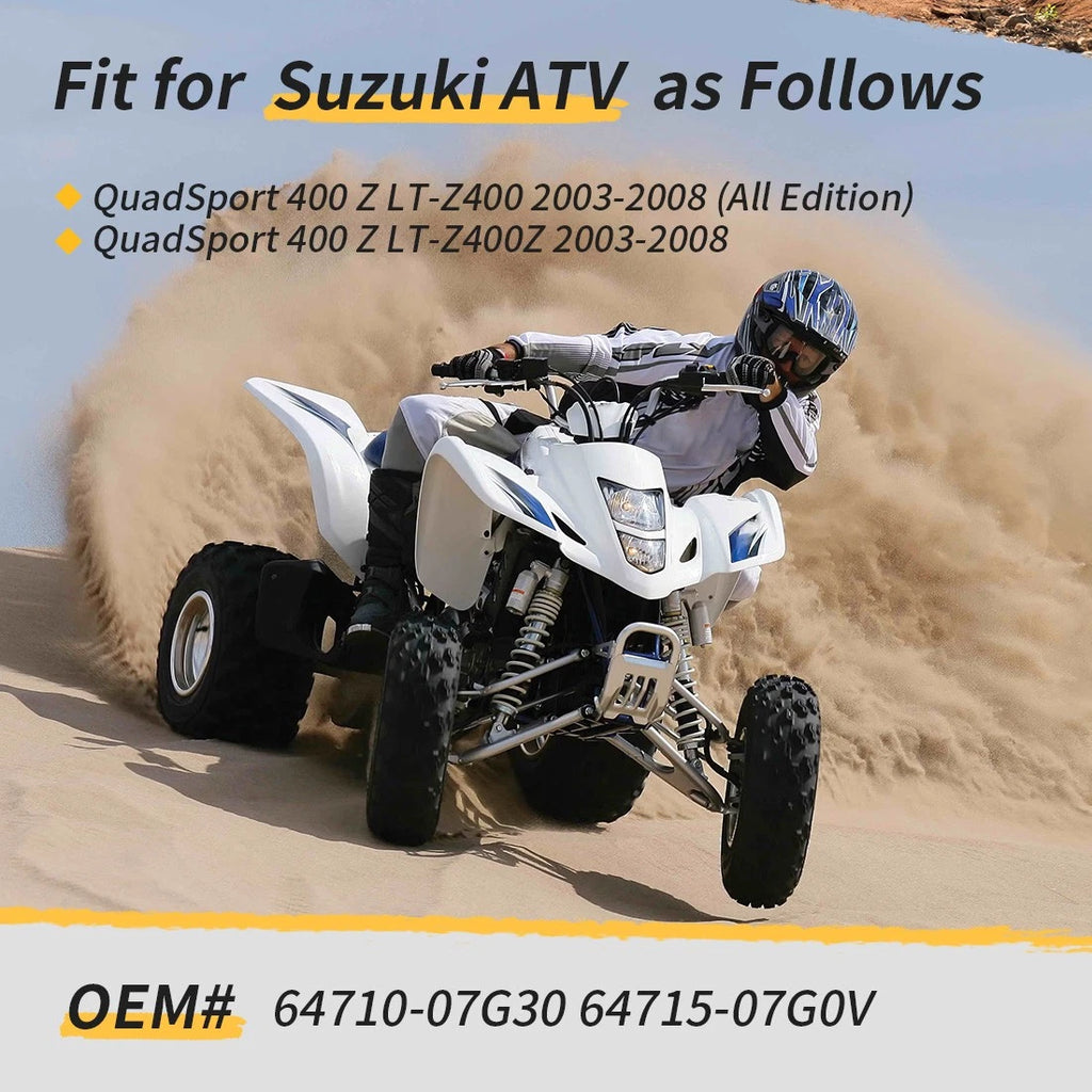 Rear Axle Shaft & Bearing Carrier Hub for Suzuki Quadsport 400 (2003–2008)