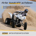 Rear Axle Shaft & Bearing Carrier Hub for Suzuki Quadsport 400 (2003–2008)