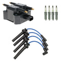 Set of 4 Hitachi Ignition Coils & NGK V-Power Spark Plugs for Dodge Neon (1995–2005)