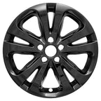 Wheel Skins Hub Caps Gloss Black 17 Inch Full Covers for Chrysler 200 (2015–2017)