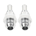 8AN Male Flare Bulkhead to 3/8" Hose Barb Fuel Tank Fittings (Universal) 2 Pcs