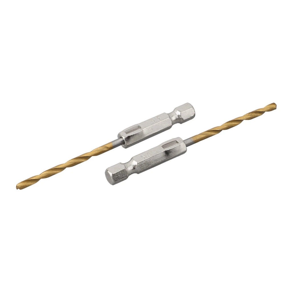 Set of 5 HSS 1/4 Inch Hex Shank Drill Bits 1-5-6-5mm