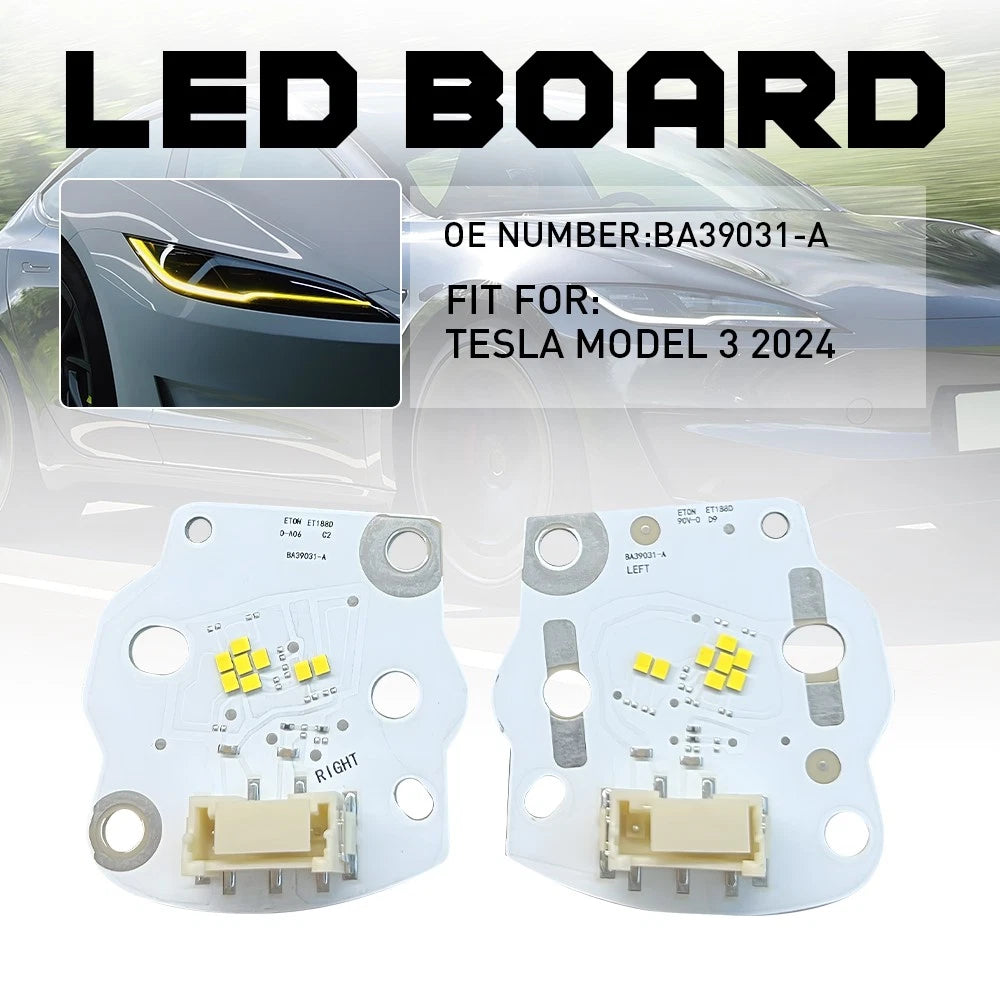 Yellow Angel Eye LED Board for Tesla Model 3 (2024â2025)