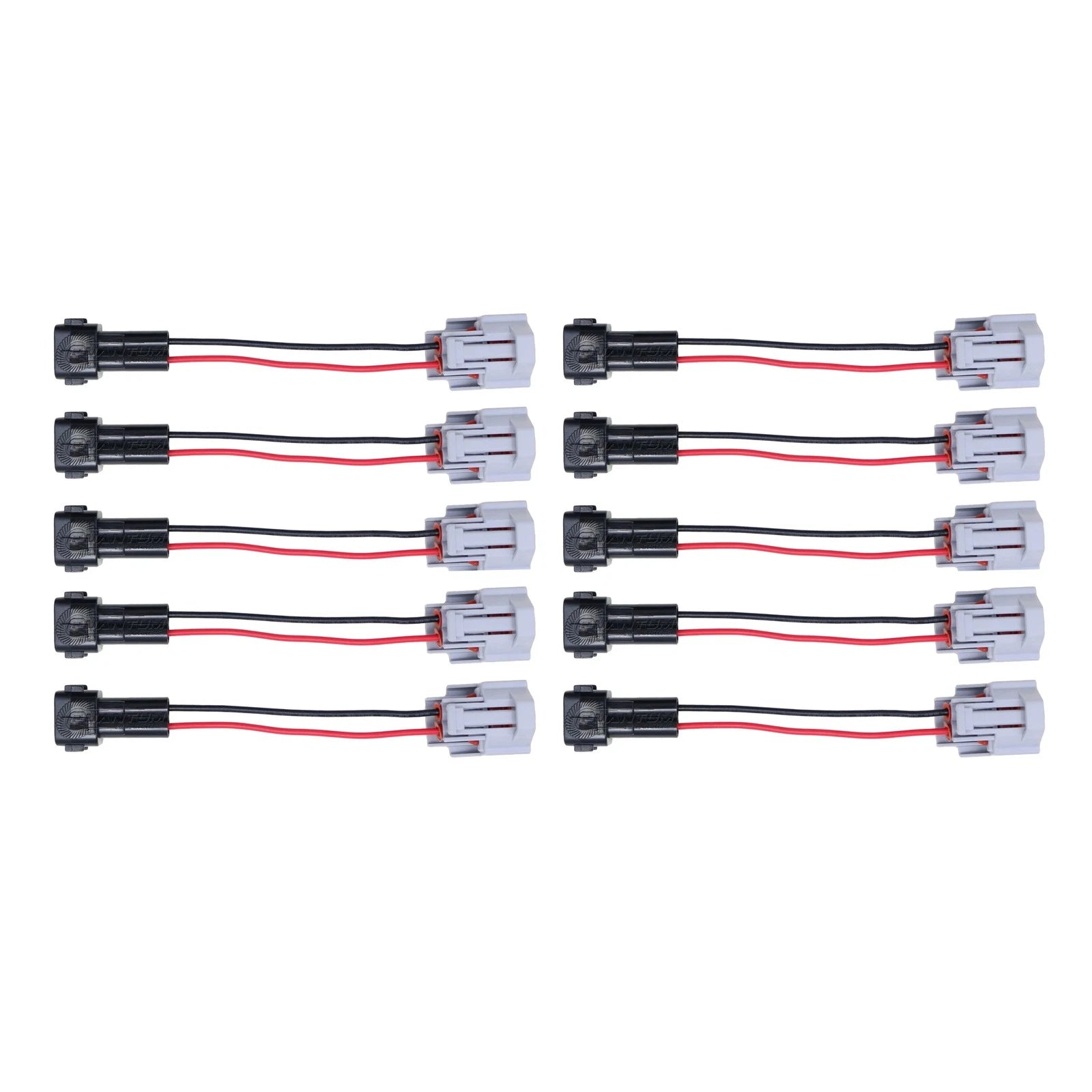 Set of 10 Injector PnP Adapters Denso Female to OBD2 Male Wired