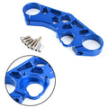 Lowering Triple Tree Front Upper Top Clamp for Suzuki GSXR 600 750 1000 (2001–2023) Blue T9