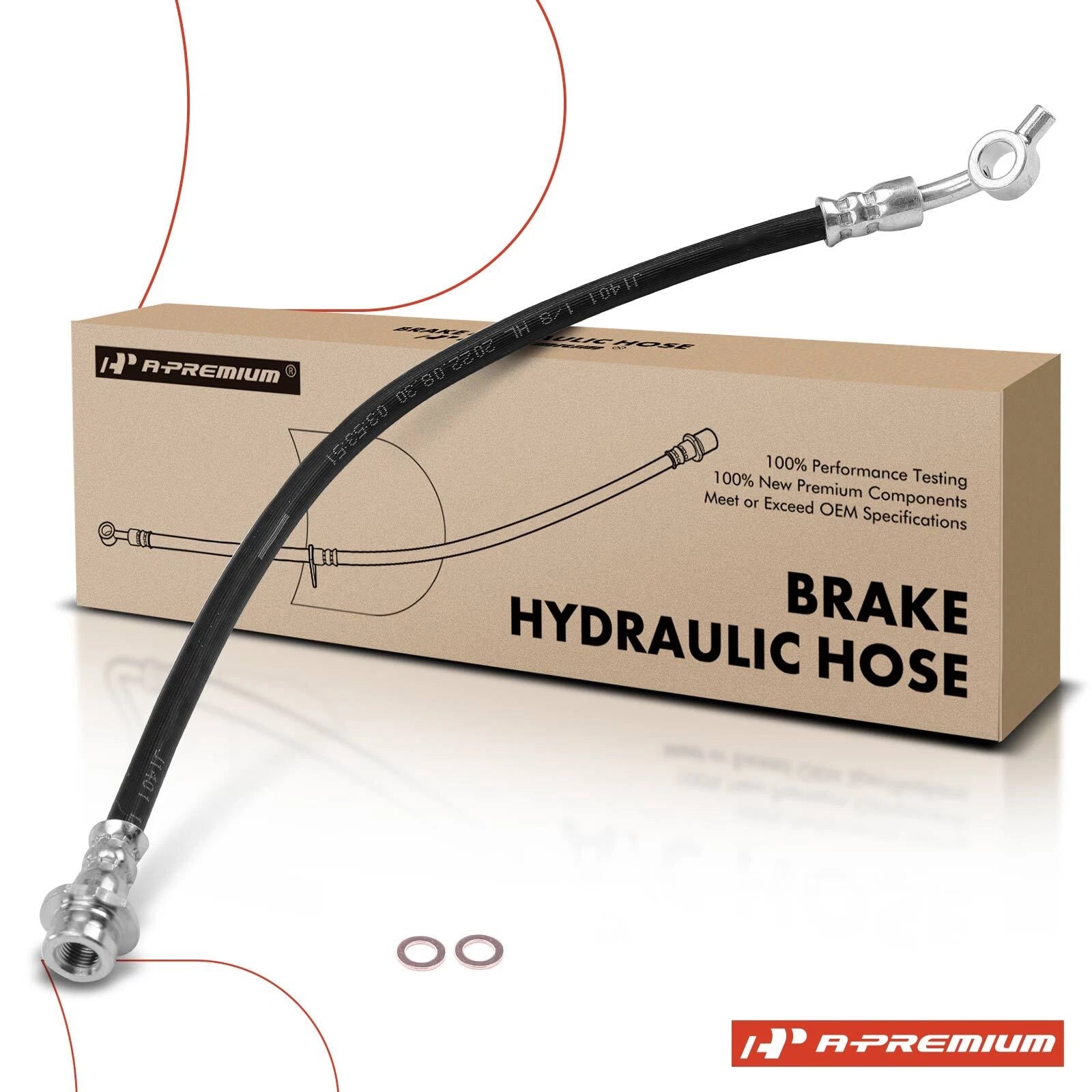 Front Left Brake Hydraulic Hose for Nissan Frontier Pathfinder (2005–2019)