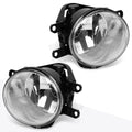 Clear Lens Front Fog Lights + Switch Pair for Corolla/Highlander/Tacoma (2014–2016)