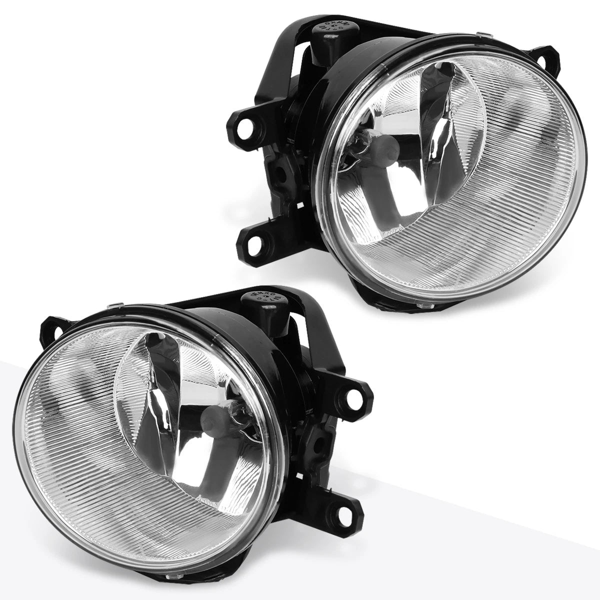 Clear Lens Front Fog Lights + Switch Pair for Corolla/Highlander/Tacoma (2014–2016)