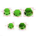 30pcs Green Plastic Hexagon Socket Screw Covers for Motorcycle