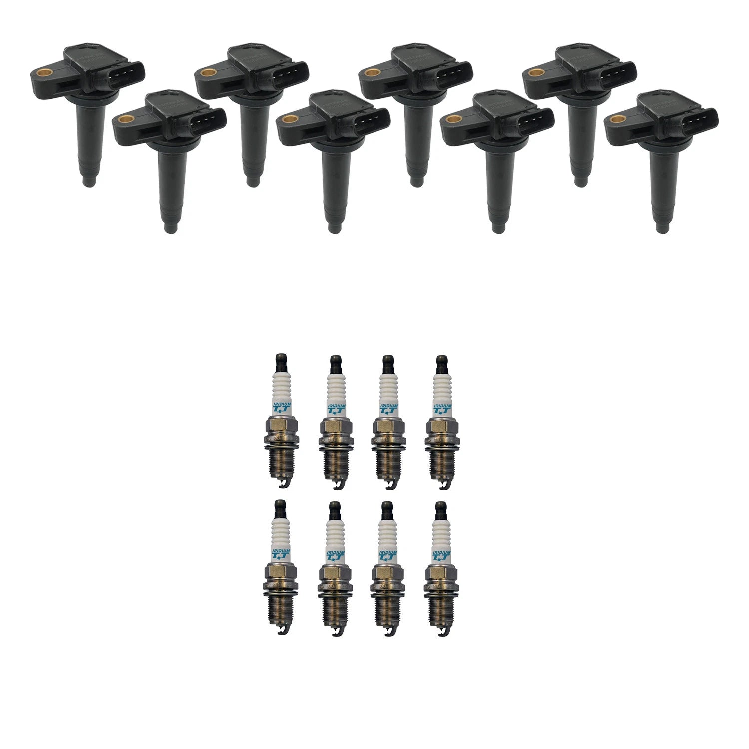 Set of 8 Ignition Coils & Denso Platinum Spark Plugs for LX470 Tundra V8 (1998–2006)