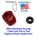 Billet Steering Cable Lock Nut w/ Seal for SeaDoo GTX RXP RXT GTI GTS XP (All Years)
