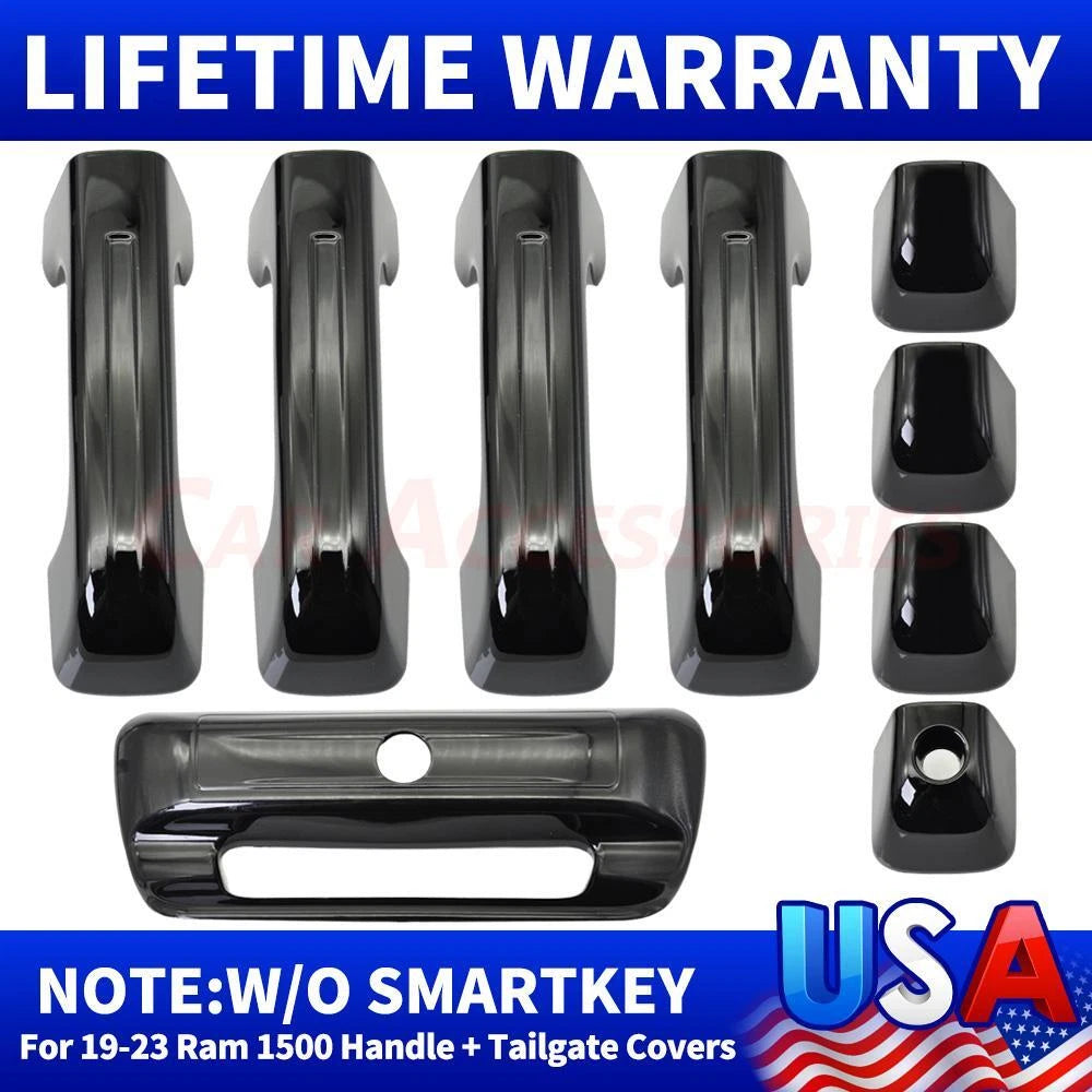 Set of 4 Door Handle & Tailgate Covers for Ram 1500 (2019–2023)