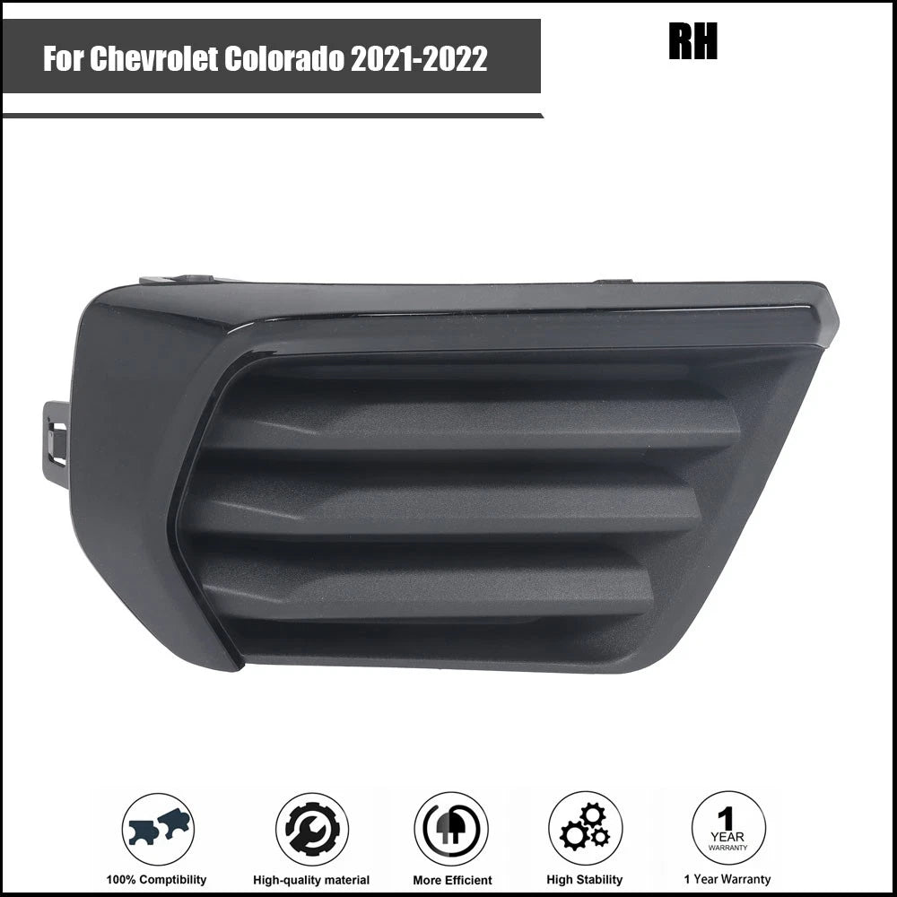 Right Side Fog Light Cover for Chevrolet Colorado (2021–2022) Black
