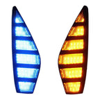 3-Color Front Bumper DRL LED Dynamic Turn Signal Auto Light for Honda Civic (2016–2021)