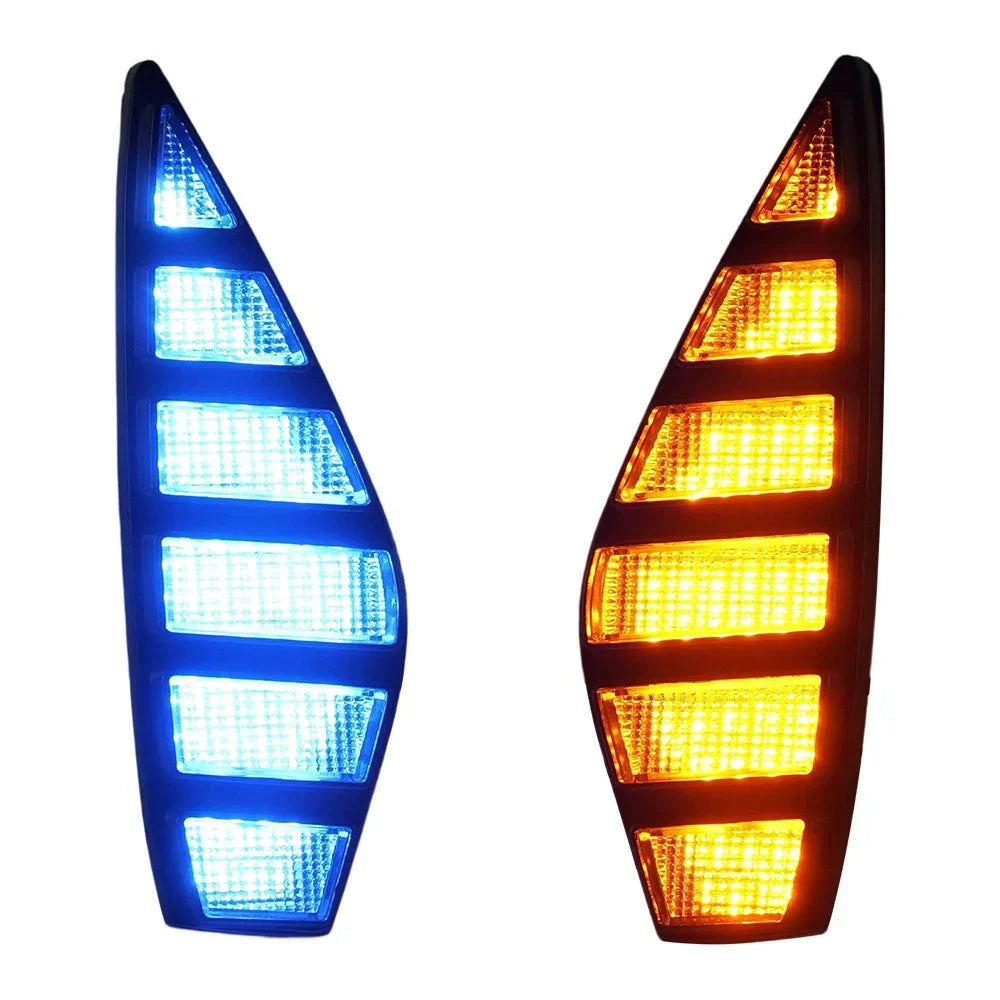 3-Color Front Bumper DRL LED Dynamic Turn Signal Auto Light for Honda Civic (2016–2021)