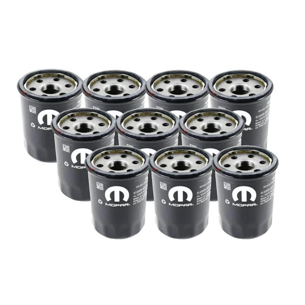 Set of 10 Engine Oil Filters for Chrysler Dodge 2.4L L4 (OEM)