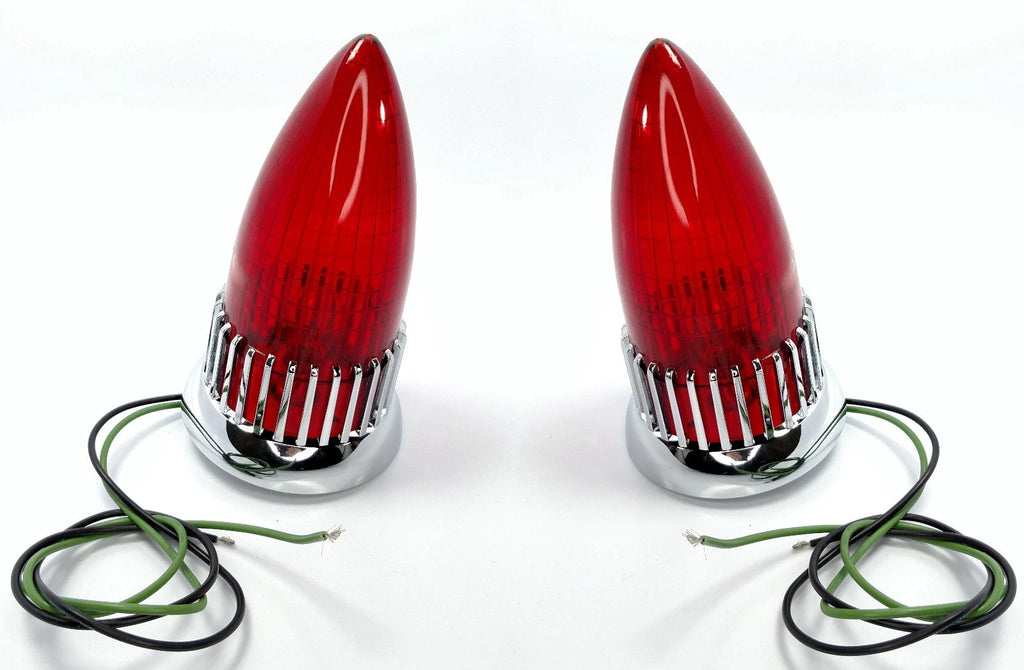 Tail Light Lens and Bezels Assembly Pair for 1959 Cadillac (1959–1959)