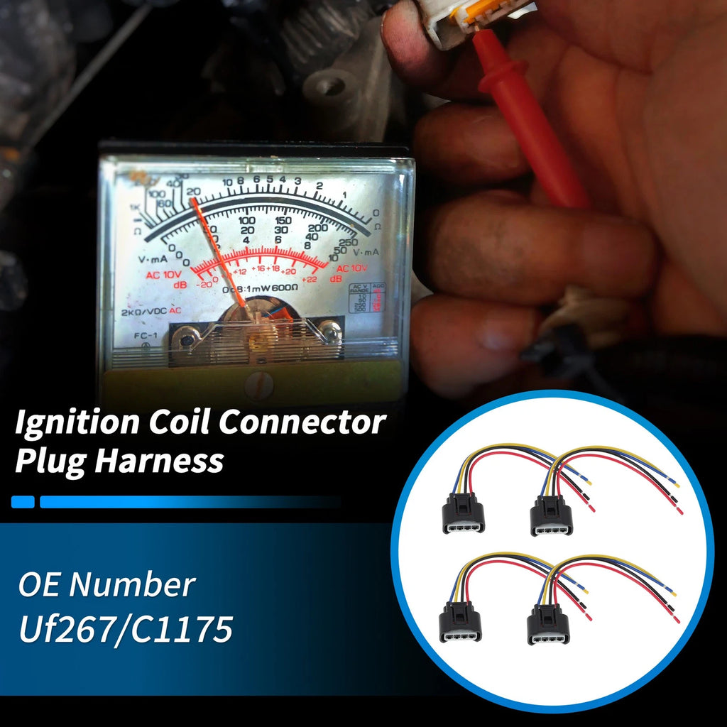Set of 4 Ignition Coil Connector Plug Harness for Lexus ES300 (1999–2003) No.UF267/C1175