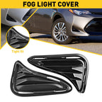 2X Front Bumper Fog Light Lamp Covers for Toyota Corolla (2017–2019)