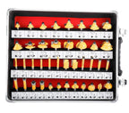 100PCS Router Bit Set for Woodworking (1/4" Shank, Tungsten Carbide)