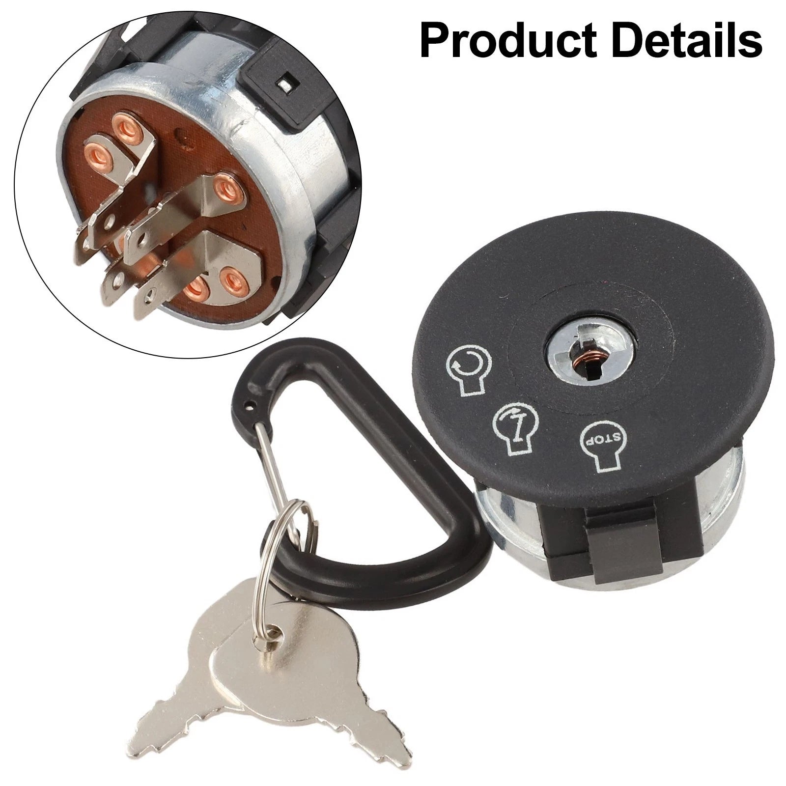 Ignition Switch 483472 7072684YP with 2 Keys for SCAG Freedom (2010–2023)