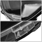Headlight for Toyota Highlander (2008–2010) - Black Housing, Clear Corner