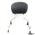 Chrome Gear Skull Backrest Sissy Bar Docking for Harley Touring FLHR (1997–2008)