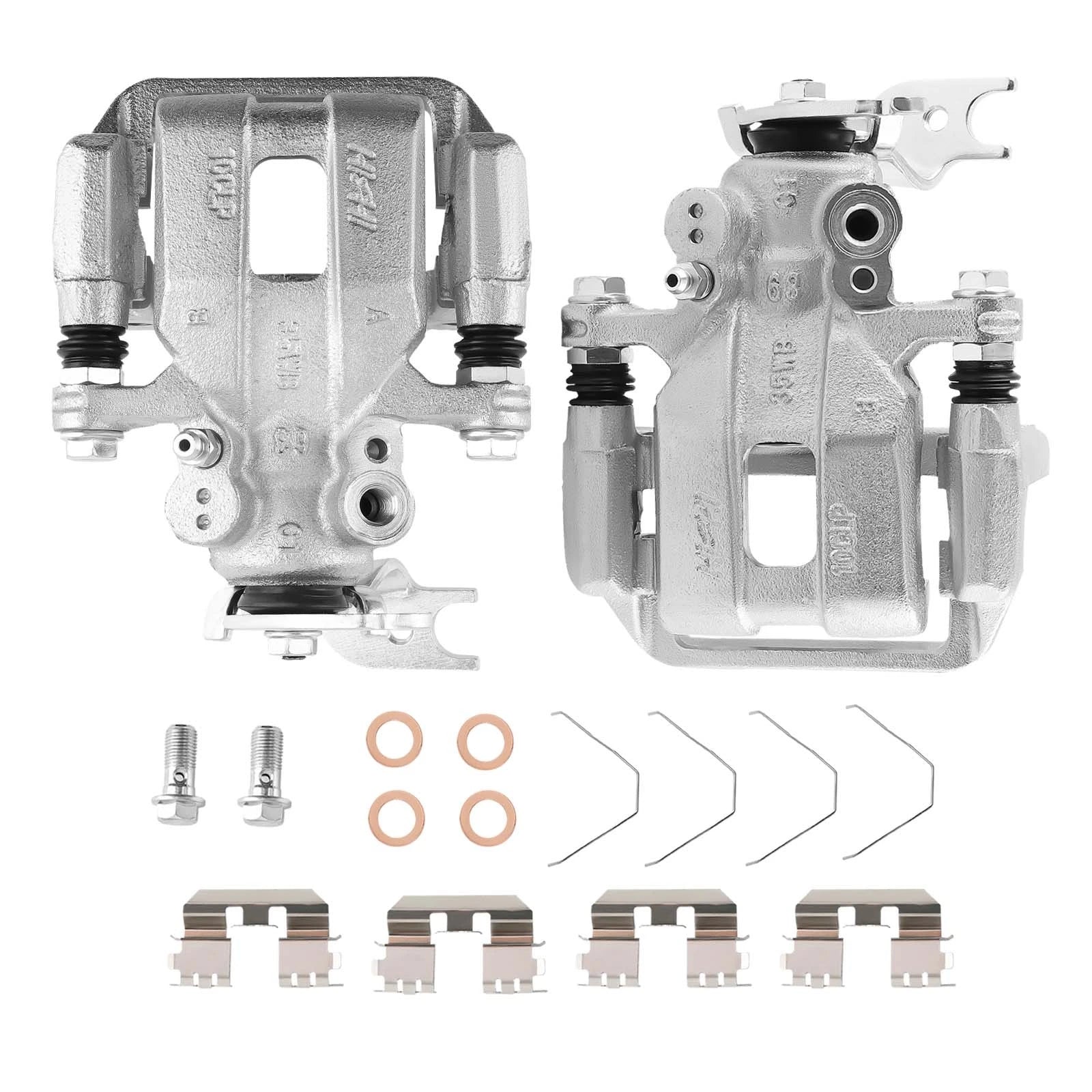 2pc Rear Brake Calipers w/ Bracket for Acura TSX (2008–2012) Honda Accord 2.4L