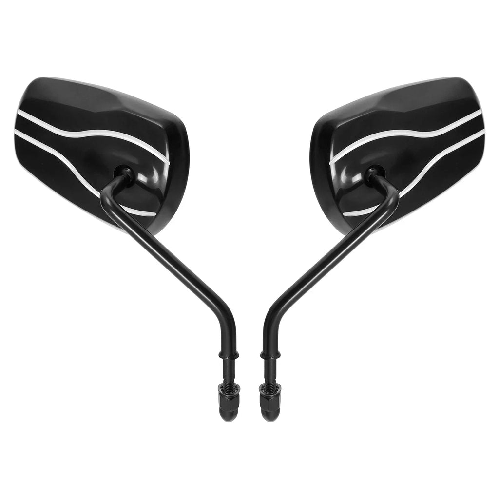 8mm Rear View Mirrors for Harley Road Glide Electra Street Glide Sportster