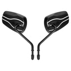 8mm Rear View Mirrors for Harley Road Glide Electra Street Glide Sportster