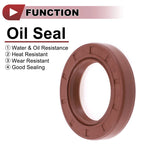 2X Oil Seal Rotary Shaft Seal FKM Rubber 35x56x10mm for Various Models