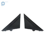 Set of 2 Gloss Black Door Mirror Flag Cover Moldings for Fiat 500 (2012–2017)