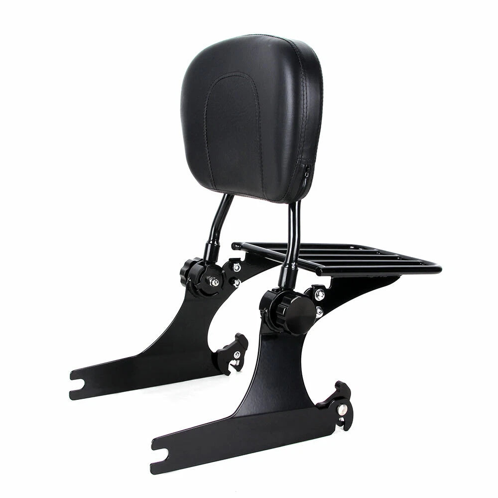Backrest Sissy Bar with Luggage Rack for Harley Dyna Super Glide (2002–2005)