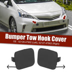 Pair Front Bumper Tow Hook Covers 52128-47902, 52127-47902 for Toyota Prius V (2012)