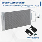 Aluminum A/C Condenser for Impala Grand Prix (2006–2011) 3474