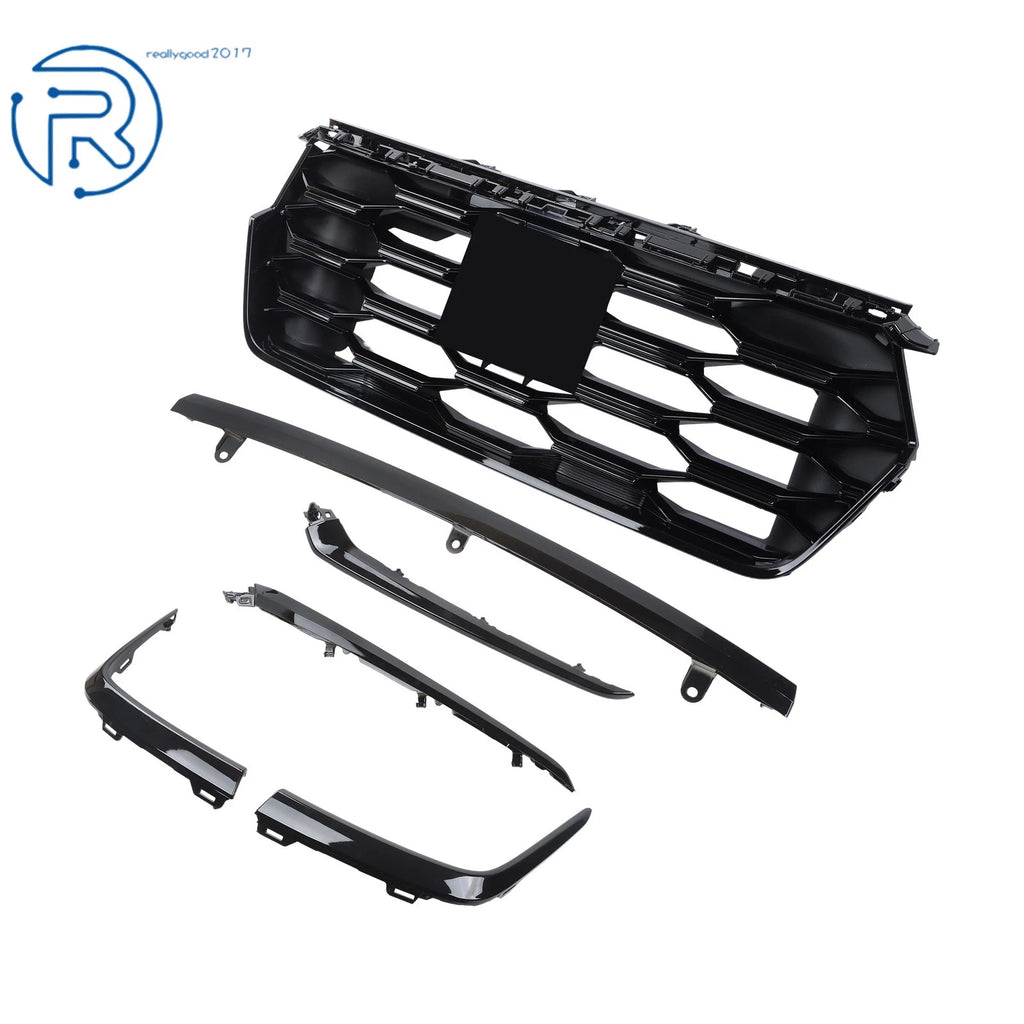 Gloss Black Radiator Grill & Molding Trim Kit for Honda Pilot (2023–2025)