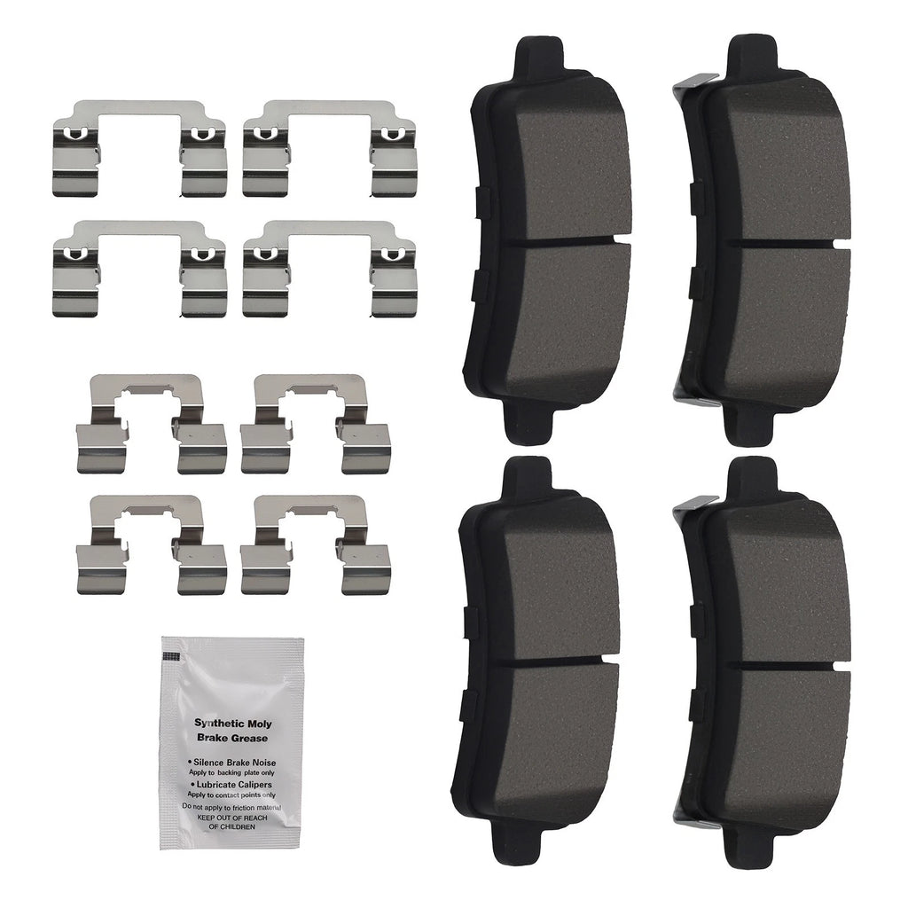 Set of 4 Rear Ceramic Brake Pads for Chevrolet Impala/Malibu (2013–2020)