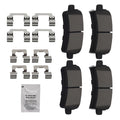 Set of 4 Rear Ceramic Brake Pads for Chevrolet Impala/Malibu (2013–2020)