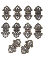 Pack of 10 Bronze Zinc Alloy Hinges for Chest Cases