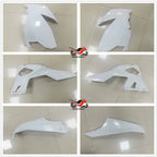 Set of 2 Unpainted White Fairing Panels for Kawasaki Ninja 400 (2018–2023)