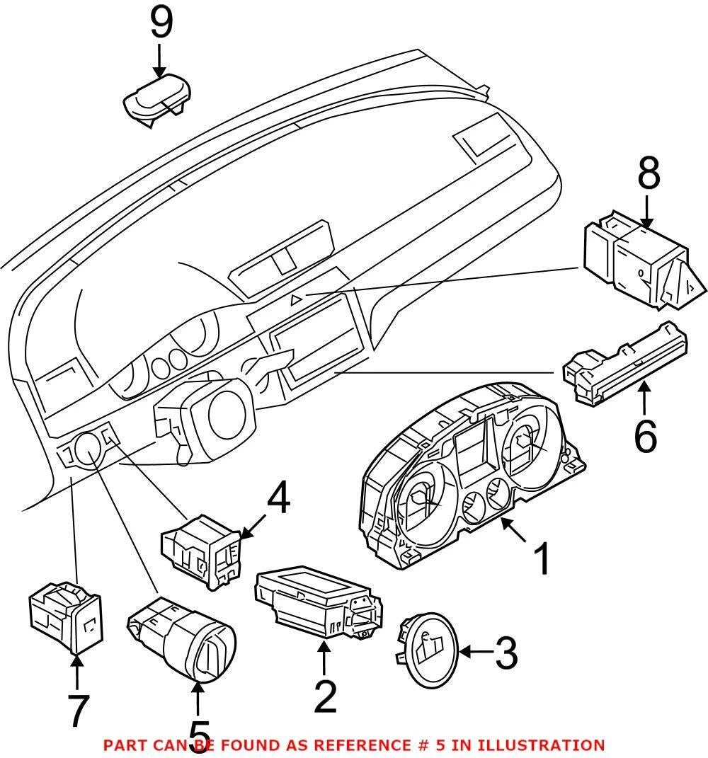 Genuine OEM Headlight Switch 3C8941431FXSH for VW Audi (2000–2023)