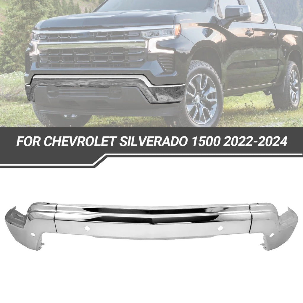 Chrome Front Bumper Face Bar for Silverado 1500 (2022–2024)