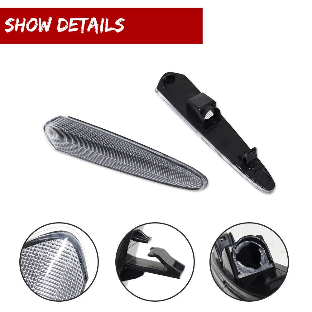 Clear Rear Corner Side Marker Signal Light Lenses for Nissan Maxima (2000–2003)