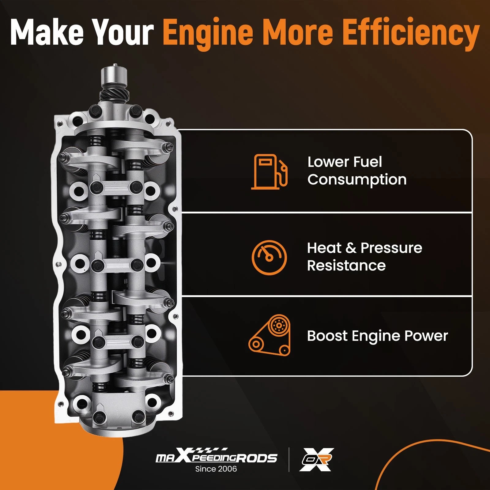 Cylinder Head for Mazda B2000 B2200 626 2.0L 2.2L (1978–1992)
