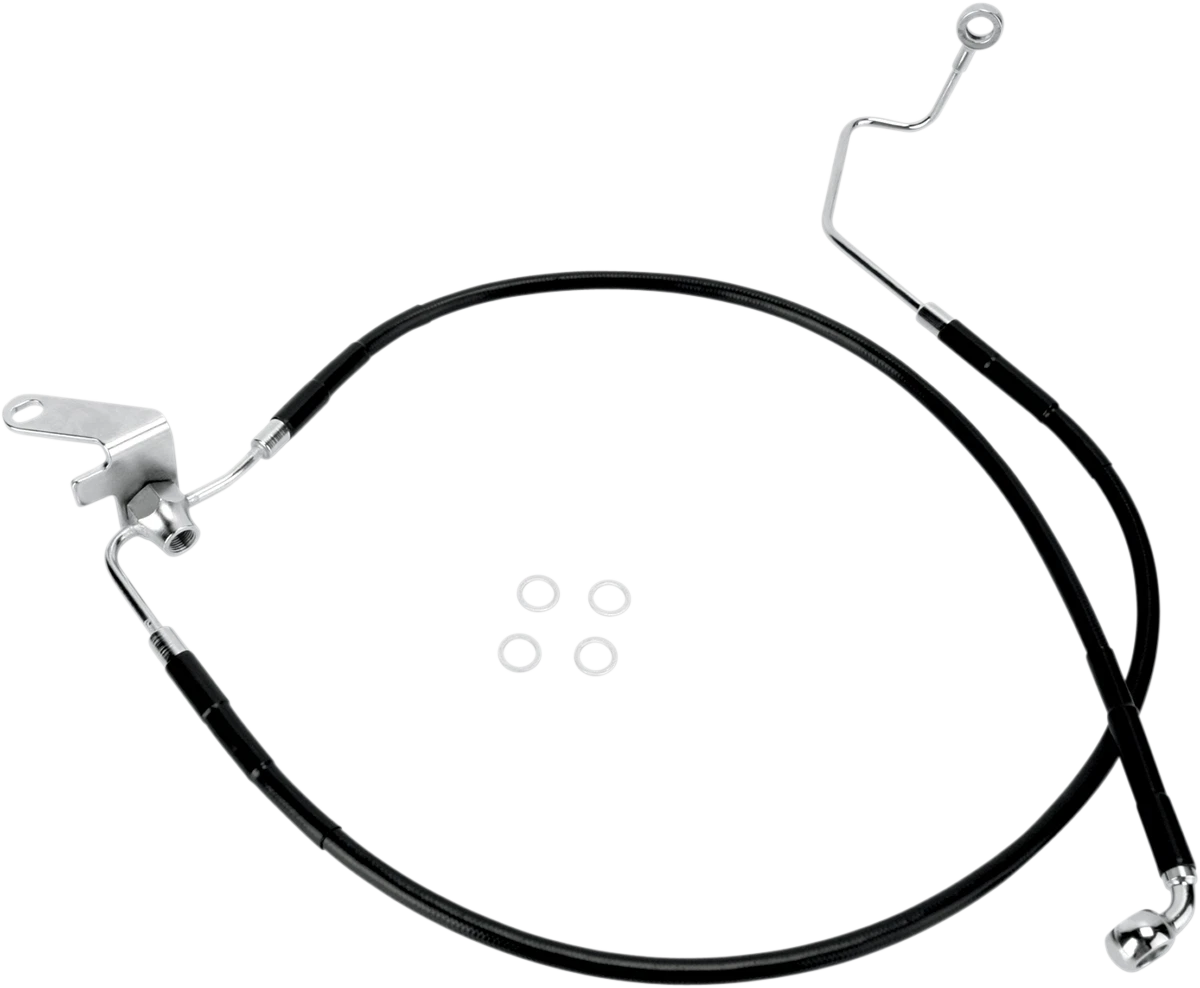 Front Brake Line +2" for Harley-Davidson Softail (2004–2006) 640223-2BLK