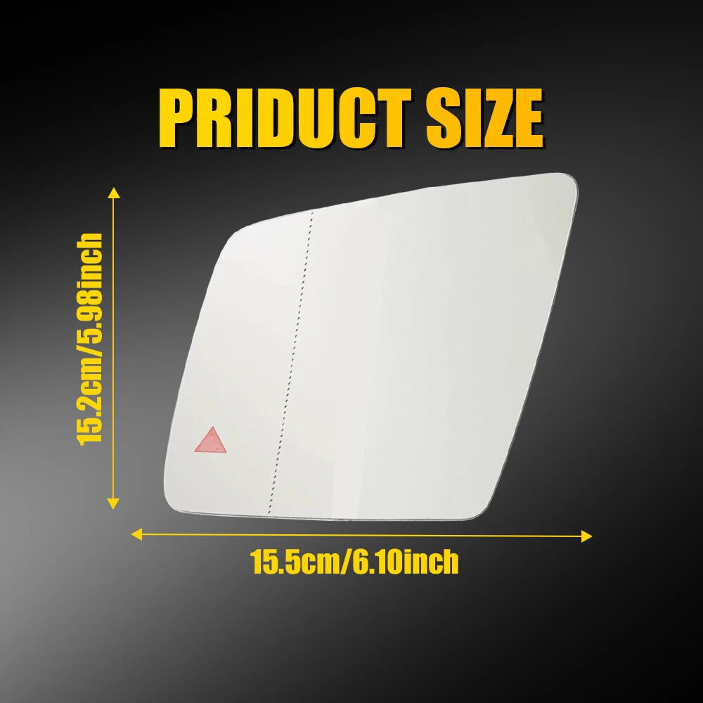 Driver Side Rearview Mirror Glass with Blind Spot for Mercedes W166 (2012–2019)