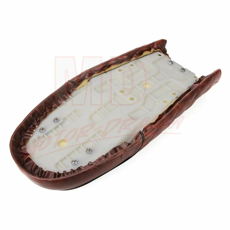 Cafe Racer Seat for Honda CB, Suzuki, Yamaha XJ (Flat Brat & Hump)
